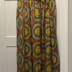 Touch Me African Ethnic Inspired Boho Print Smocked Maxi Skirt Size 1X Belted Photo 0