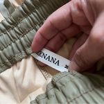 Zenana Outfitters Faux Leather Shorts Olive Green Size Medium Photo 2