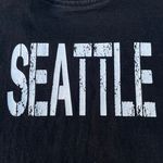 NFL Vintage Seattle Seahawks Graphic Black Blue T-shirt Photo 3
