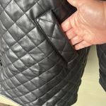 Topshop  “Quinn” Faux Leather Quilted Jacket Photo 5