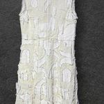 H&M White &  Cream Sleeveless Minimalist Dress Chic Unique NWT Size 10  Studio Photo 0