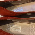 Salvatore Ferragamo  Orange-Red Silver Emblem - Size 10.5 Photo 1