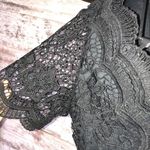 Lulus Angel in Disguise Black Lace Skater Dress black flowy mini dress size medium​​​ Photo 5