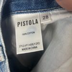 Pistola  denim distressed light wash mini skirt size 28 Photo 4