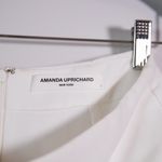 Amanda Uprichard Puzzle Multi Button Asymmetrical Hem Mini Skort White Silver S Photo 1