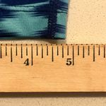 Nike Running Tights Womens XS Blue Aqua Fold Over Relay Print Dri-Fit Capri Photo 4