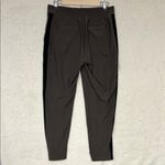 Athleta  Brooklyn Ankle Pant Brown Houndstooth Black Side Stripe Womens Size 8 Photo 7