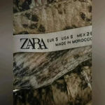 ZARA  the Andrea dress snake print long sleeve tear mini dress Photo 8