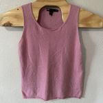 DKNY Womens Size Large Pink Cashmere Sweater Tank Sleeveless Top Career Office Photo 0