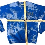 Raks Blue Acid Patch Black Hair Tie Dye Crew Neck Sweatshirt size S Streetwear Photo 7