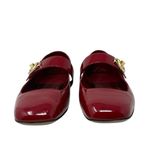 Valentino Garavani  VLogo Patent Leather Mary Jane Ballet Red Flats Size 39.5 Photo 8