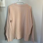 Le AL.X organic cotton crew neck top drop shoulder size XL pink pullover knit Photo 5