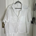 H&M HM linen boxy button down Photo 1