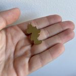 Disney Vintage Walt  Mickey Mouse Enamel Gold Tone Necklace Pendant Photo 5