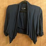 Forever 21 teal cropped jacket woman’s size small Photo 0