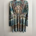 Justified Bohemian Elegant Multicolor Patterned Righstones Details Cardigan XL Blue Photo 1