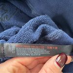 Free People Movement Good Times Embroidered Mock Neck Pullover Sweatshirt Blue Photo 8