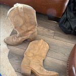 Tan Suede Western Boots authentic Texas made rustic and very comfortable Size undefined Photo 3