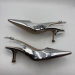 Sam Edelman Womens Bianka Soft Silver Patent Slingback Pump Sz 9 Photo 4