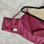 Lulu’s Satin Cowl Burgundy Tank Top Size S Red Photo 6