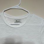 Rowan Tyler Slub Tee White Short Sleeve Shirt XS Women Photo 2