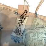 HAH Size M Lace Trim Satin Slip Lingerie Dress Pink Blue Floral Feminine NWT Size M Photo 5