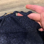 Thalia Sodi  Metallic Blue Lightweight Sweater Shoulder Cut-Outs Size XL Photo 3