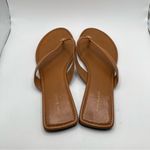 Tory Burch  Women's Capri Leather Flip Flop Sandals size 10 leather brown Photo 3