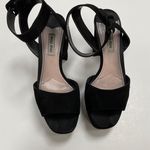 Miu Miu Women’s  Black Platform Block Heel Sandal Photo 2