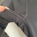 Athleta  Ponte Luxe Legging Black‎ Faux Leather Moto Zip Size Large Photo 4