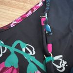 Stars Above  Women's Black Floral Print Satin Pajama Cami - Size XS - NWT Photo 4