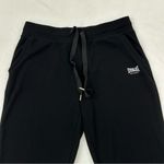 Everlast Black Ankle Zip Lounge Sleepwear Comfy Stretch Sweat Pants Women’s M Photo 2