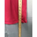 Reebok Shirt Womens Medium Rose Red Slim Fit V Neck Short Sleeve Athletic Tee Photo 6
