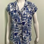 Jaye’s Studio x Danika Herrick Blue Pagoda Pajama Shirt Size XS Photo 0