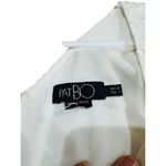 PATBO romantic ruffle sleeve Belted Eyelet Midi Dress In White sz 4 Photo 8