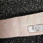 Keepsake  The Label Black Metallic Off Shoulder Knit Long Sleeve Dress S Photo 11