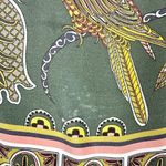 J.Crew  Ornate Jungle Drapey Boatneck Top Size XS Long Sleeve Jaguar Bird Photo 3