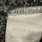 JODIFL Pullover Fleece Jacket Womens L Gray Cozy Sherpa Teddy Minimalist Lounge Photo 4