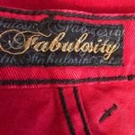 Vintage Y2K Red Wide Leg Jeans Gothic Punk XL Size undefined Photo 7