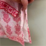 Bella Tu Pink White Floral Embroidered Beaded V Photo 12