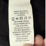 Kate Spade Black Cropped Pants Pleated Elastic Waist Tencel Size 12 Career Photo 6