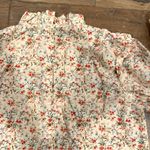 Rebecca Taylor La Vie  Floral Ruffle Mock Neck Size XS Photo 10