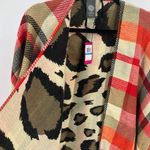 Vince Camino Plaid Open Front Poncho Photo 3