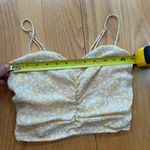 Abercrombie & Fitch Yellow and White Floral Ruched Front Womens Tank Top Size XS Photo 5