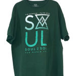 Tim McGraw Faith Hill Graphic Band World TourTee Shirt Green Size 2X Photo 0