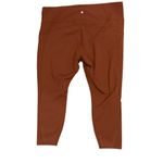 Athleta  3X Rainier Tight Leggings Brown Zip Pockets 7/8 Plus Womens NWT New Photo 1