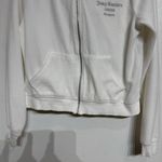 Juicy Couture Forever 21 x White Full Zip Track Hooded Jacket Sz L Photo 2