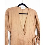 Revolve L’Academie The Jacqie Top Size Medium Tiramisu Brown Wrap Front Photo 8