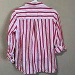 Harshman Striped Surplus Blouse In Red Stripe Red Size M Photo 2