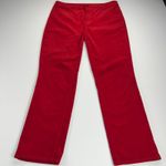 Talbots High Waist Straight Leg Corduroy Jeans Pants Cherry Red Size 14 Photo 11